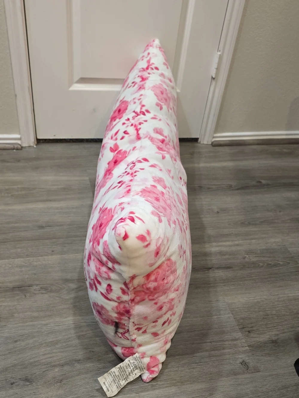 Juicy Couture Home Decorative Floral Print Plush Body Pillow